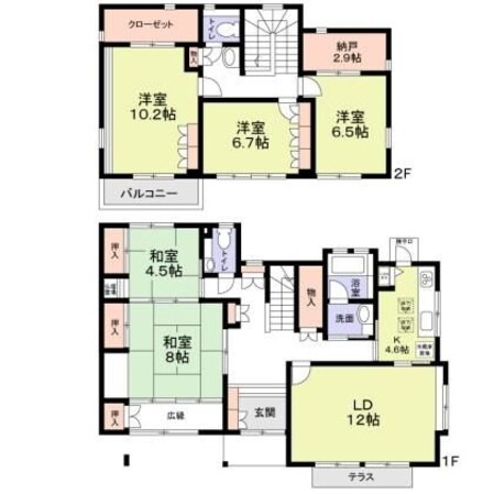 鎌倉市材木座２丁目貸家の物件間取画像